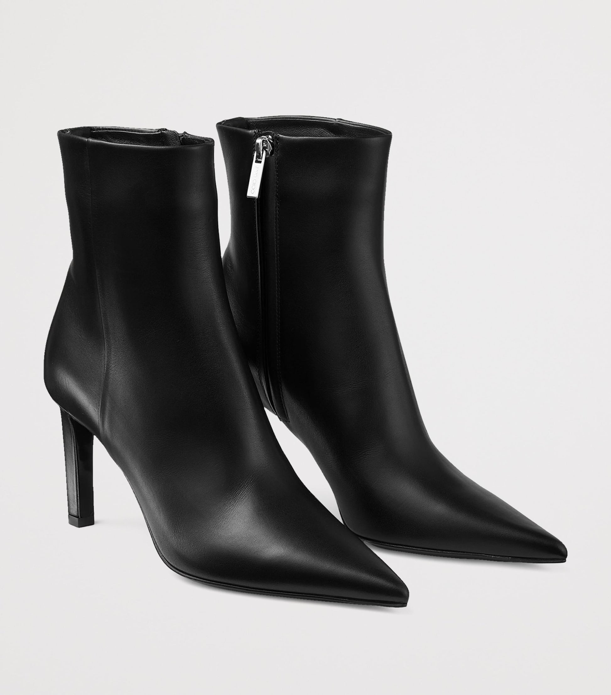 Jimmy Choo Black Frankie 85 Leather Ankle Boots