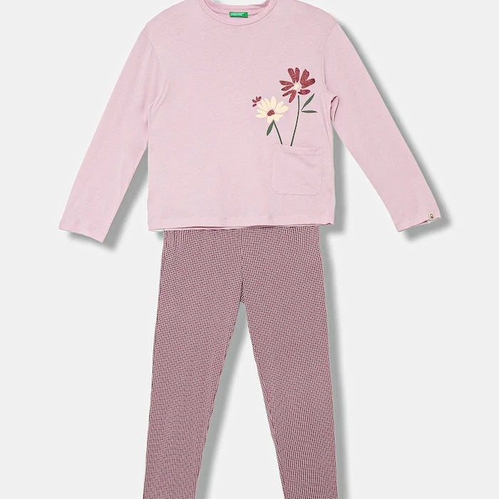 United Colors of Benetton Çocuk Pamuklu Pijama