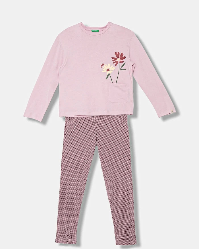 United Colors of Benetton Çocuk Pamuklu Pijama