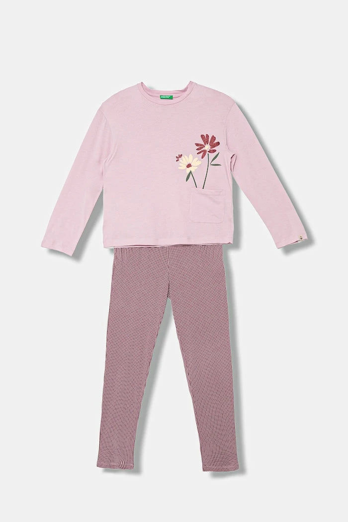 United Colors of Benetton Çocuk Pamuklu Pijama