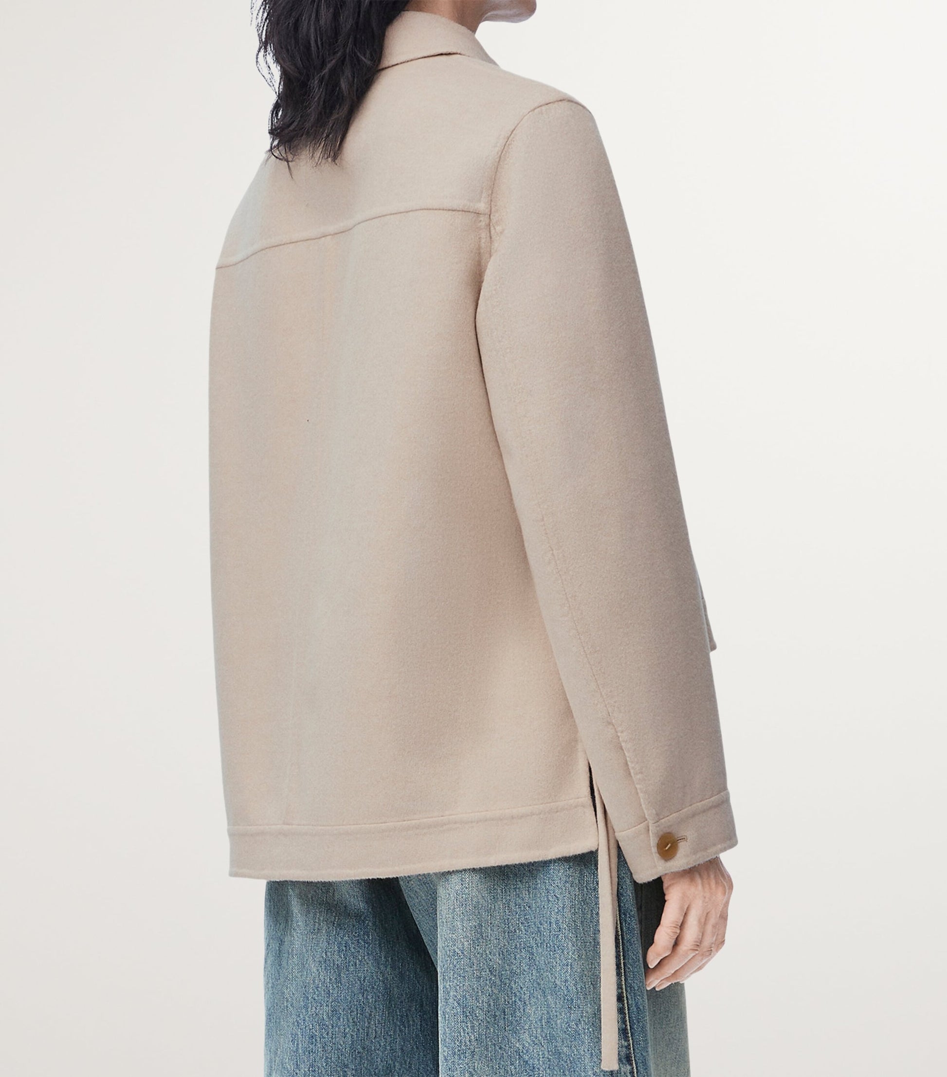 LOEWE Beige Wool-Cashmere Workwear Jacket