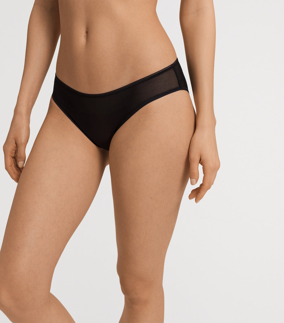 Hanro Black Smooth Illusion Mini Briefs