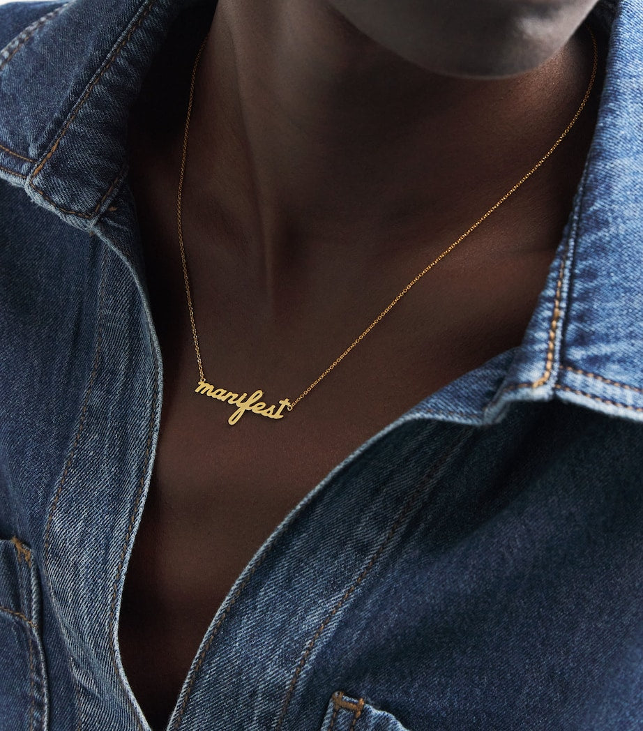 Yellow Gold Manifest Necklace