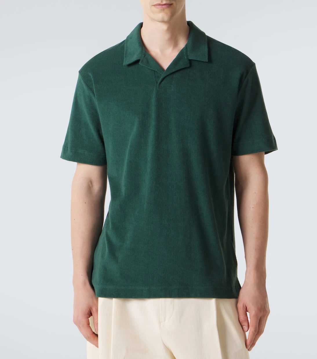 Sunspel - Cotton terry polo shirt