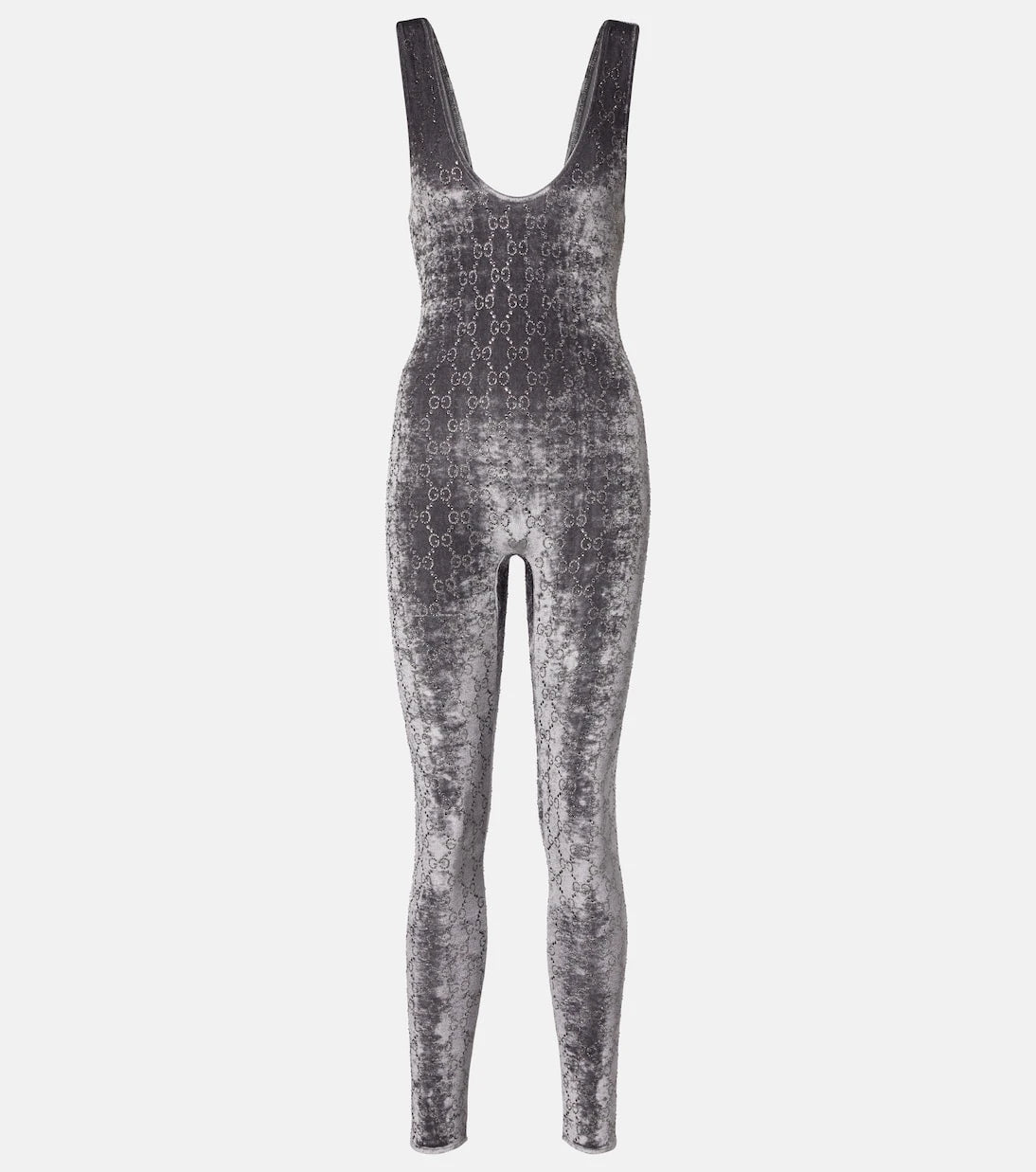 Gucci - GG Crystal velvet jumpsuit