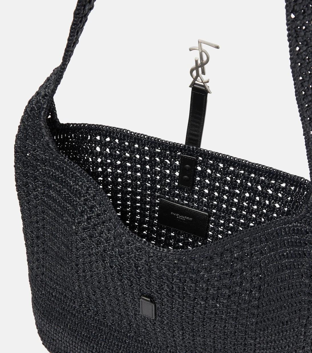Saint Laurent - Le 5 à 7 Medium raffia shoulder bag