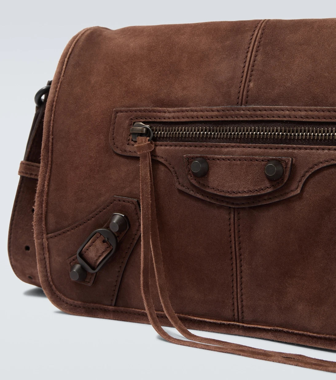 Balenciaga - Le City Small suede messenger bag