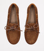Gianvito Rossi Beige Suede Vandee Boat Shoes