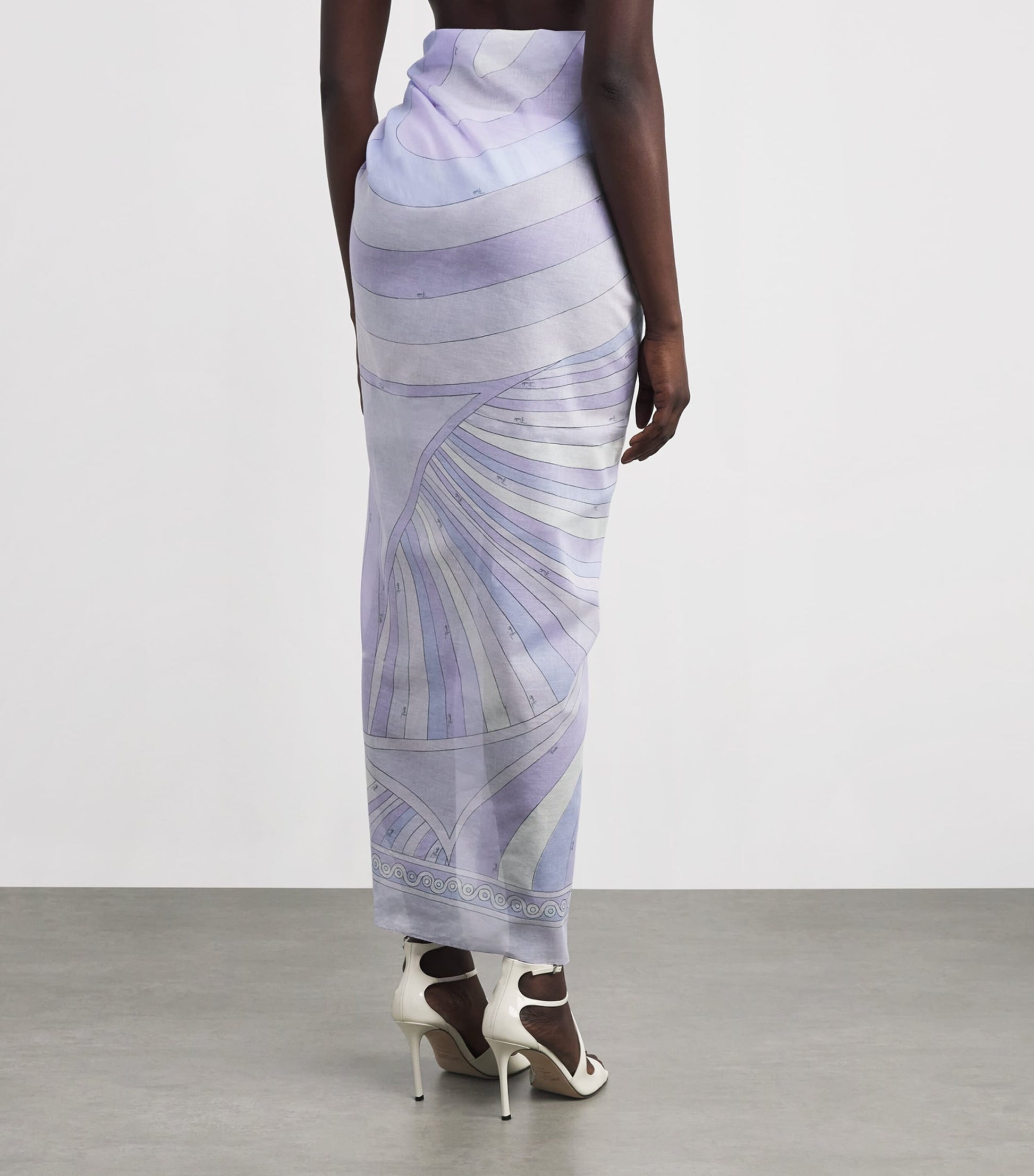 Purple Cotton Tie-Side Pareo