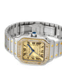 Stainless Steel and Diamond Santos de Cartier Watch 41.9mm