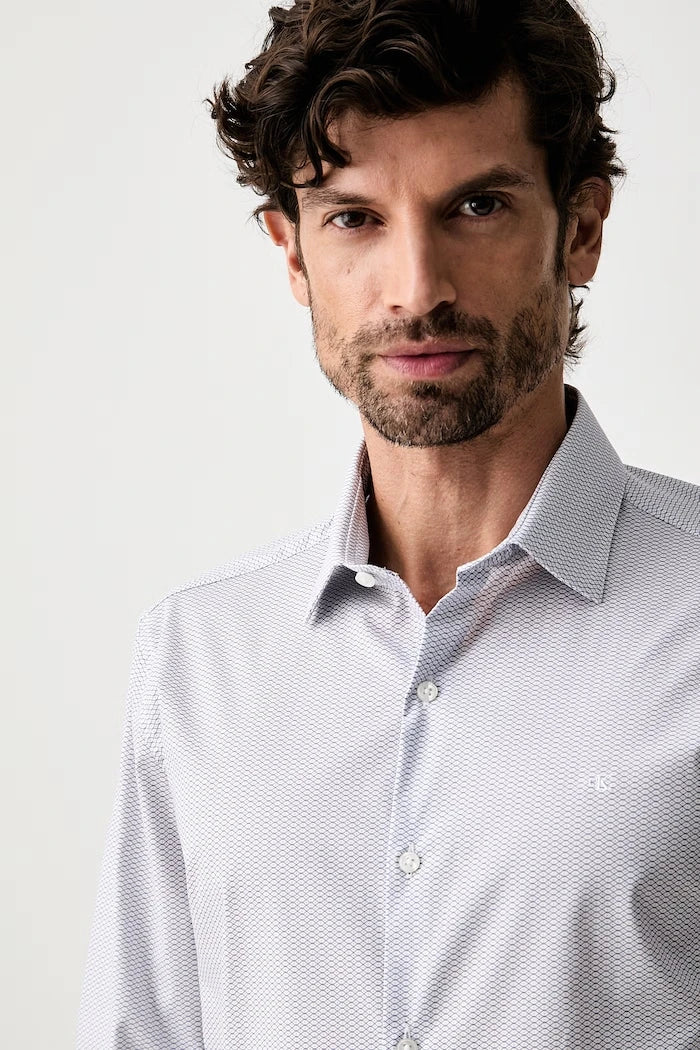 Calvin Klein erkek pamuklu elastanlı gömlek
