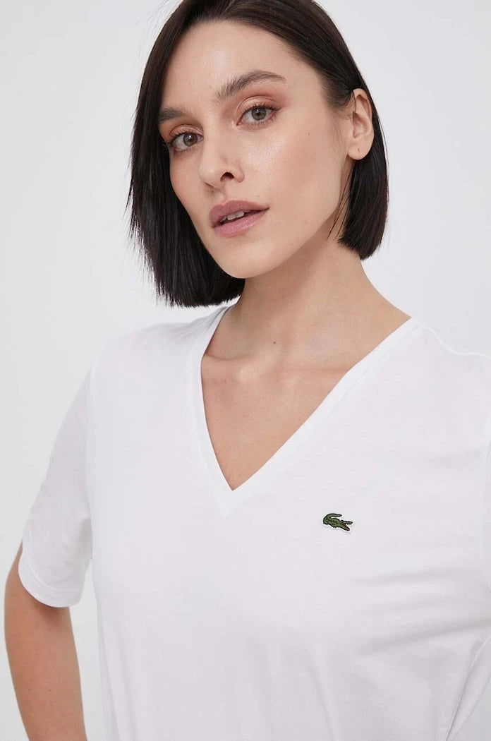 Lacoste basic kadın pamuklu tişört