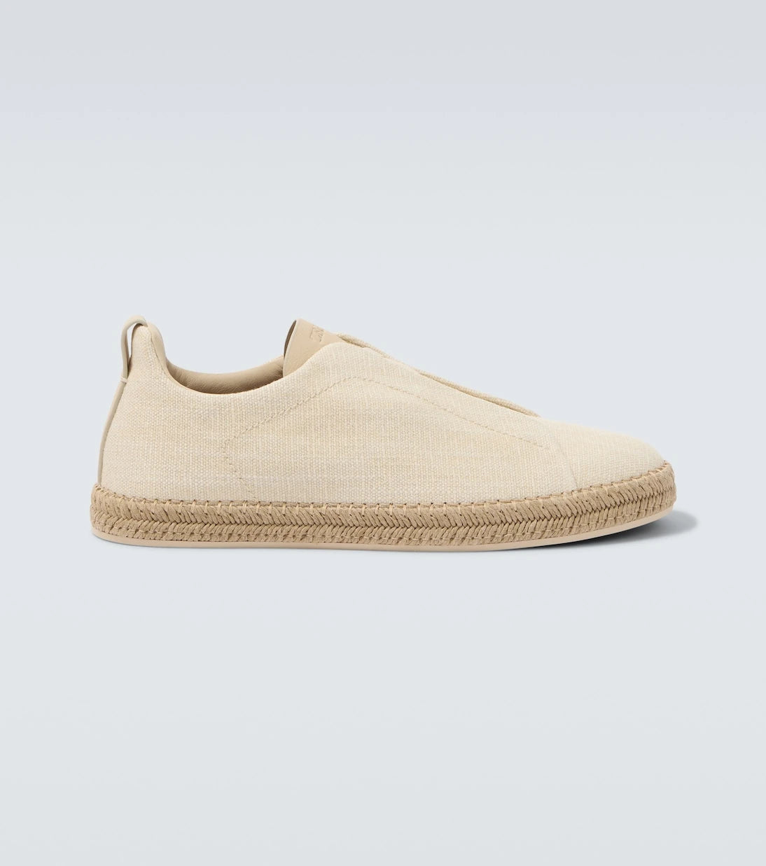 Zegna - Triple Stitch canvas slip-on sneakers