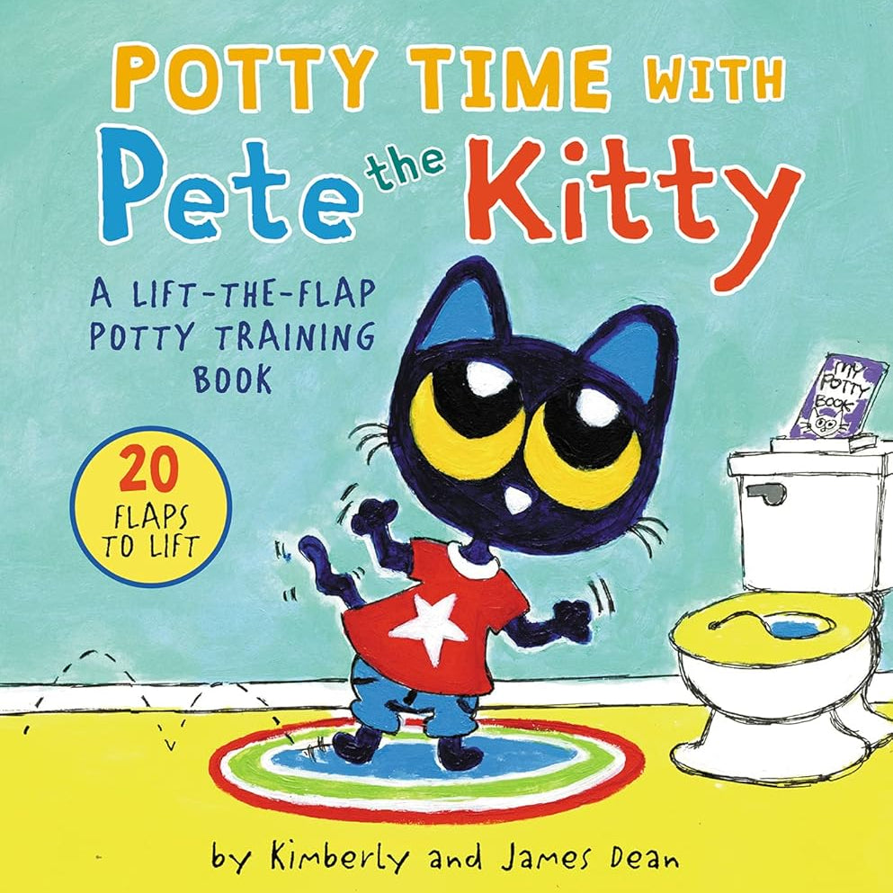 Potty Time with Pete the Kitty: A Lift-the-Flap Potty Book for Kids (Pete the Cat)