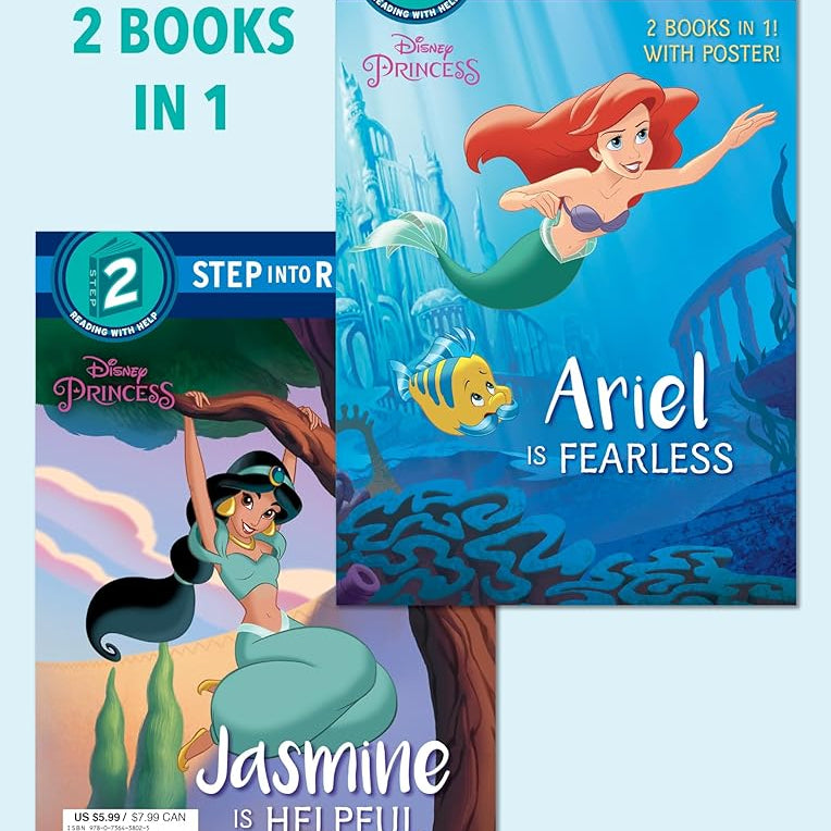 Ariel Is Fearless/Jasmine Is Helpful (Disney Princess) (Step into Reading)