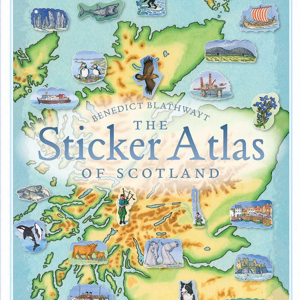 Birlinn - Sticker Atlas Of Scotland
