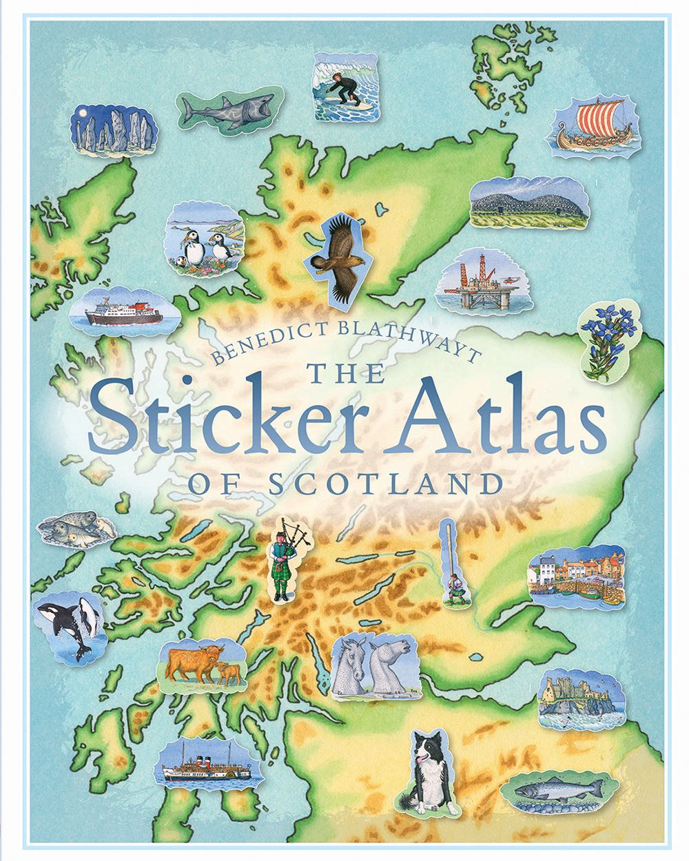 Birlinn - Sticker Atlas Of Scotland