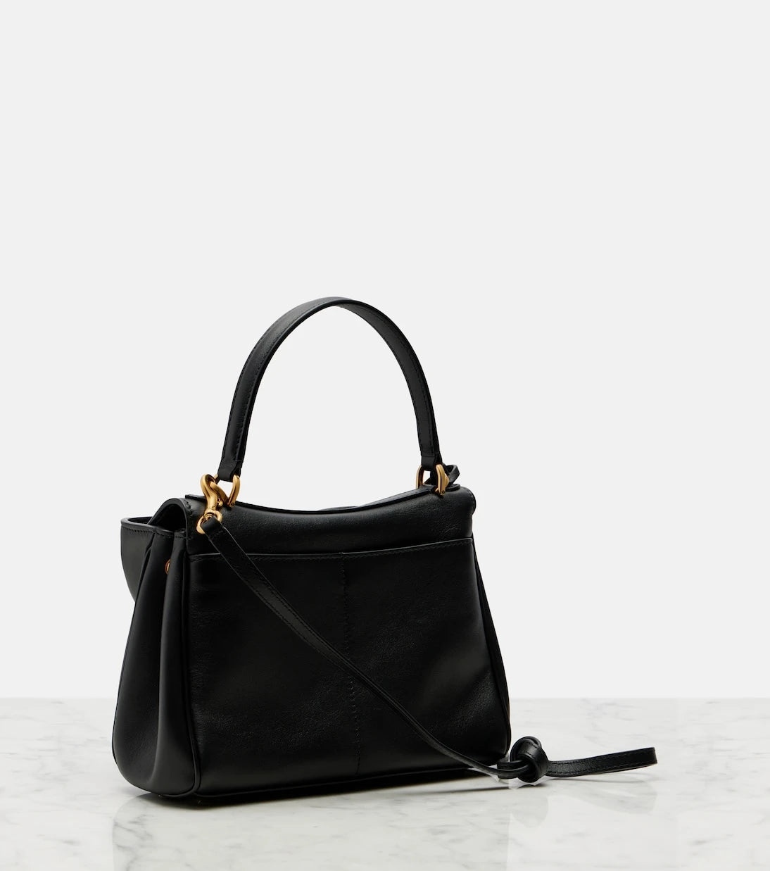 Balenciaga - حقيبة روديو توت صغيرة من الجلد