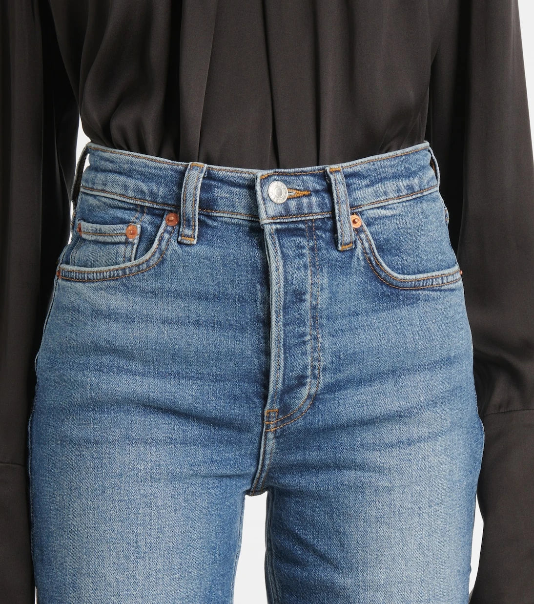 Re/Done - 70s Stove Pipe straight jeans
