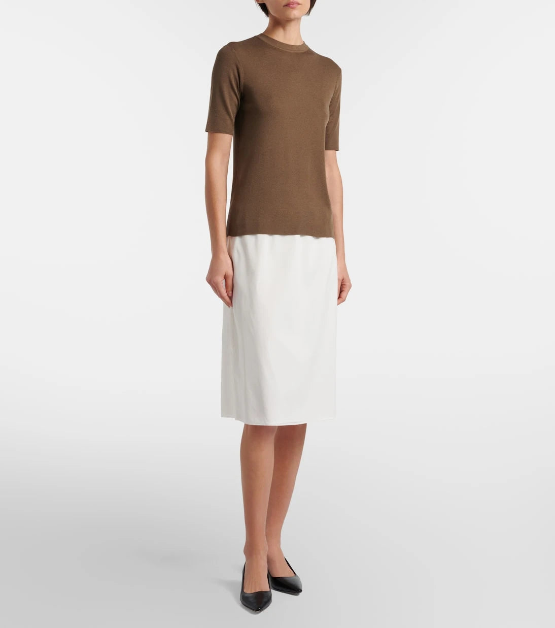 The Row - Ivera silk-blend chiffon midi skirt