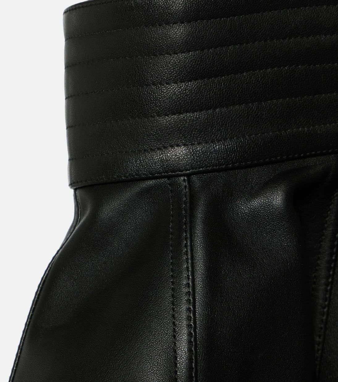 Alaïa - Peplum leather belt