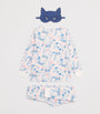 Petit Bateau Cotton Floral Pyjamas and Mask Set (3-12 Years)