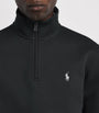 Polo Ralph Lauren Black Cotton-Blend Quarter-Zip Sweatshirt