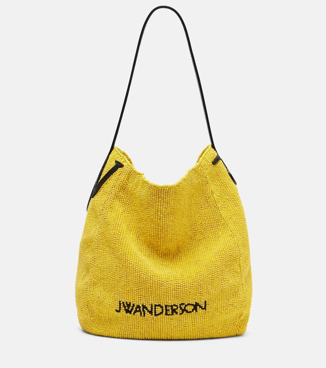 JW Anderson - Bulb Small beaded leather-trimmed shoulder bag