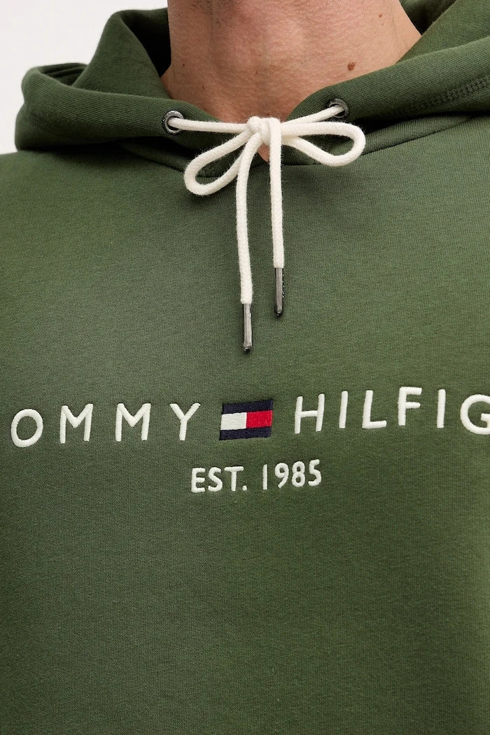 Tommy Hilfiger kapüşonlu erkek pamuklu sweatshirt
