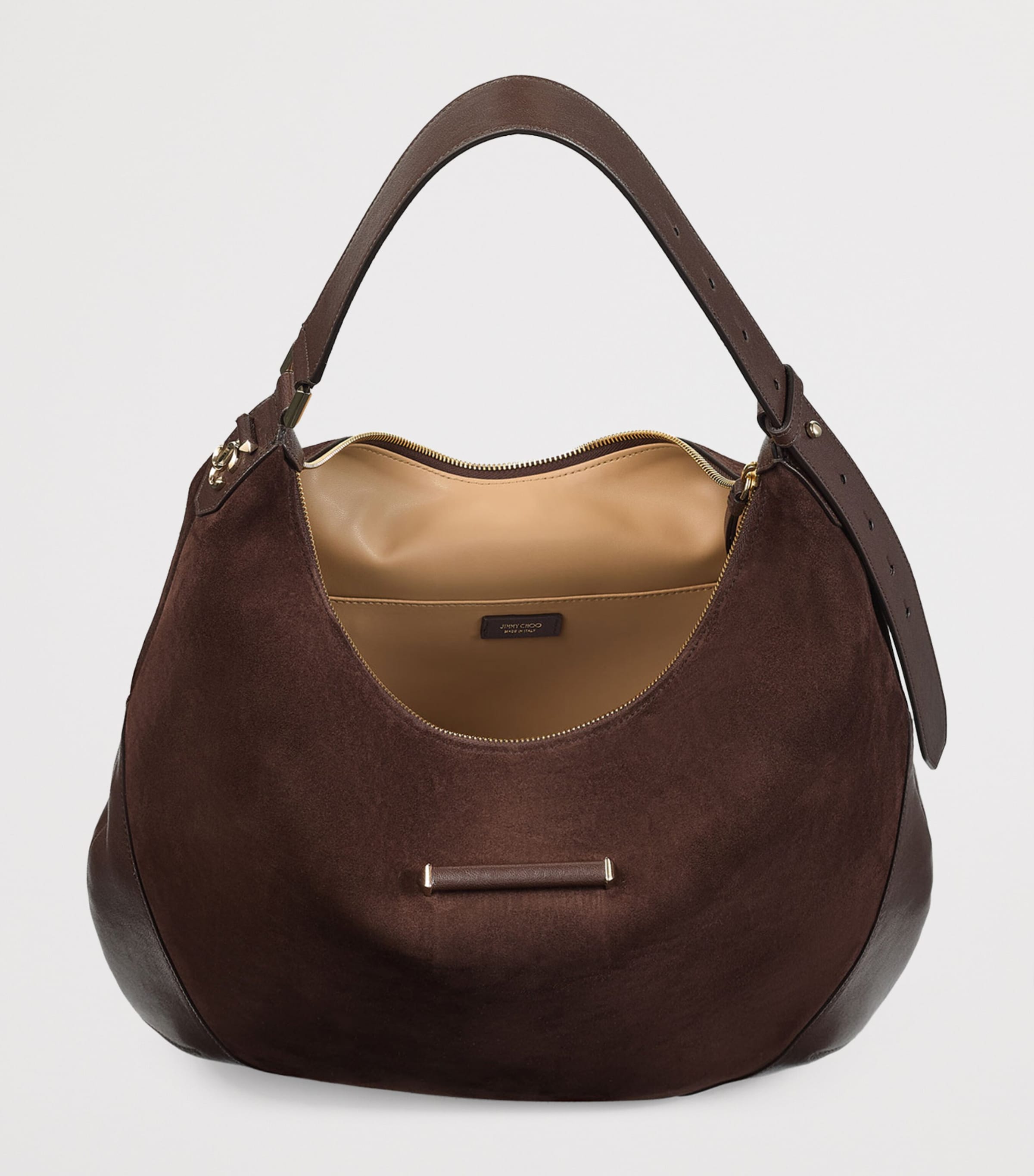 Medium Bar Suede Shoulder Bag