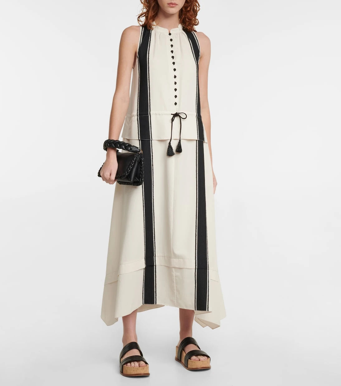 Altuzarra - Penelope striped crêpe midi dress