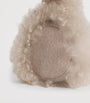 Yves Salomon Beige Lamb Shearling Earmuffs