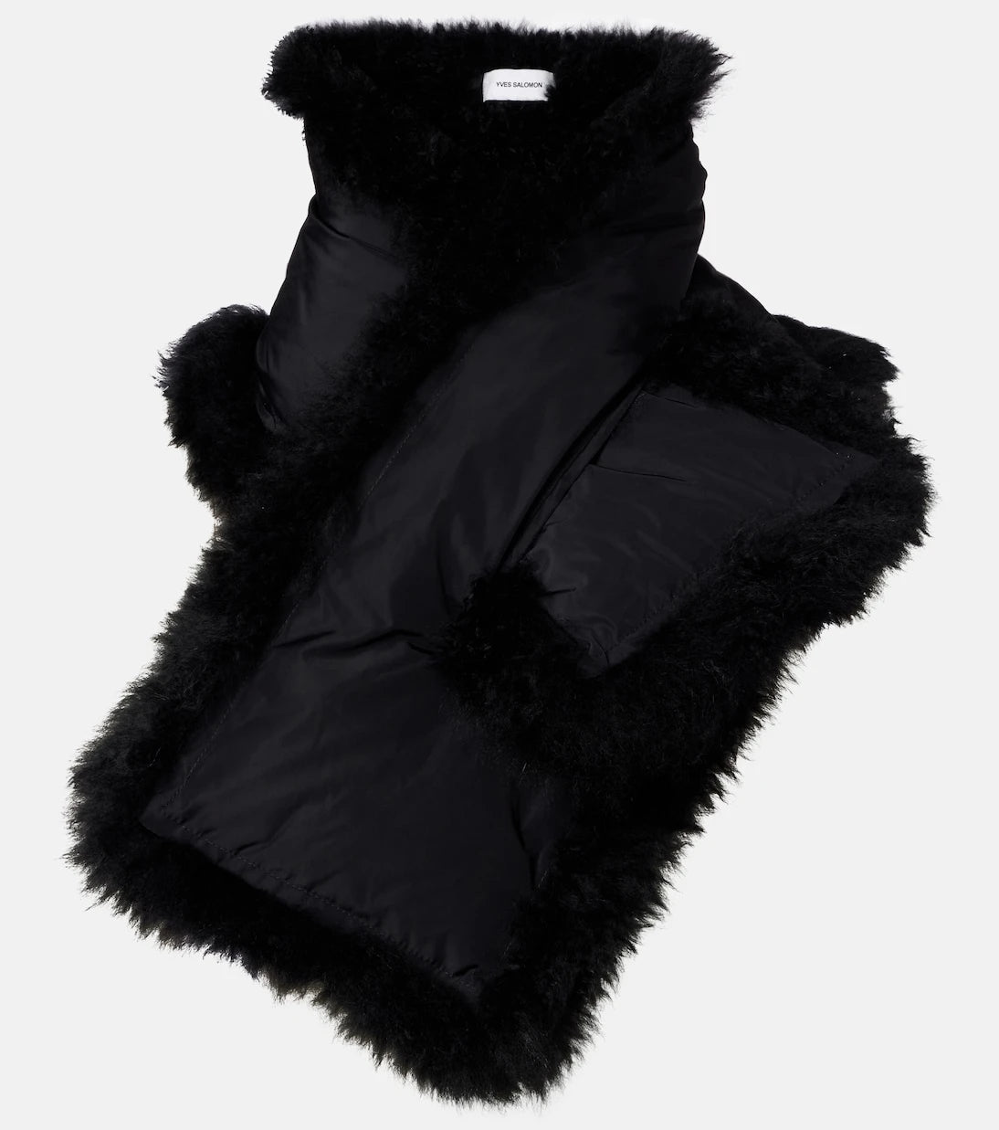 Yves Salomon - Reversible shearling down scarf