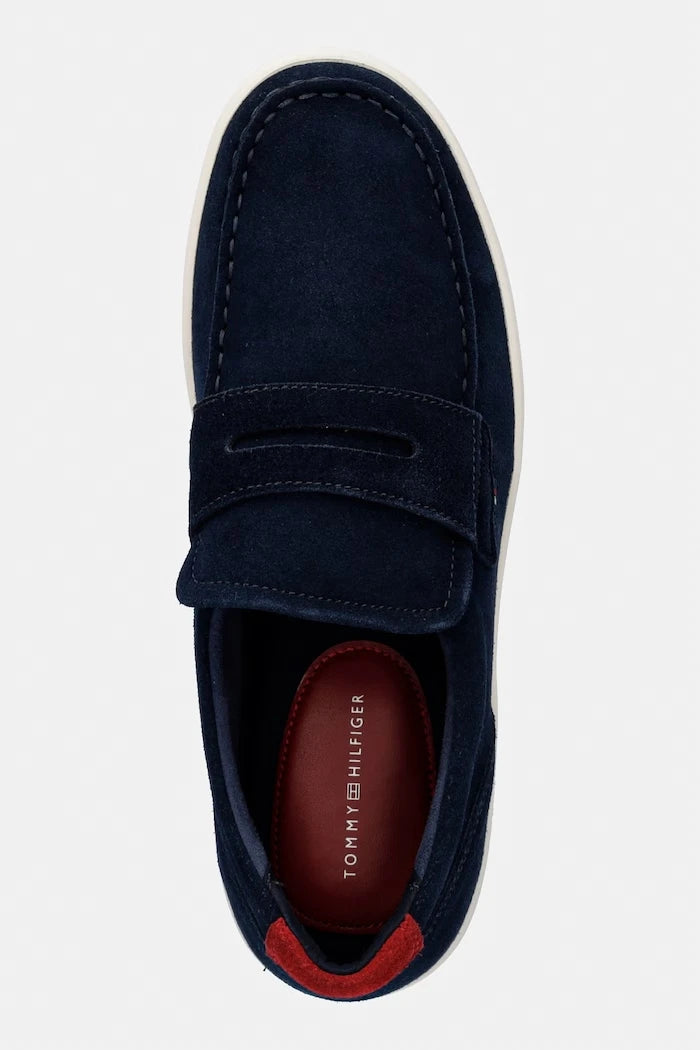 Tommy Hilfiger erkek süet mokasen MODERN LIGHT HYBRID SUEDE LOAFER