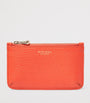Orange Leather Ella Card Holder