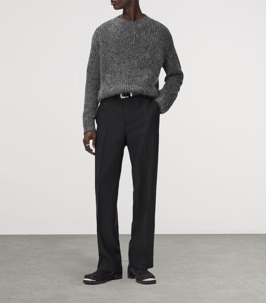 AllSaints Grey Oversized Myles Sweater