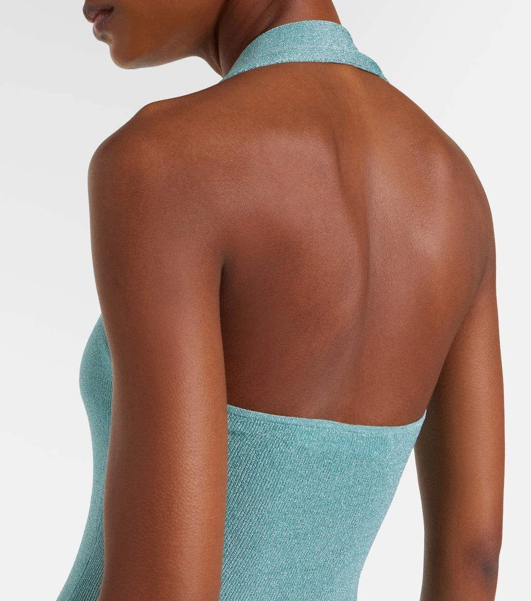 Aya Muse - Knitted lamé maxi dress