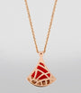 Rose Gold, Diamond and Carnelian Divas' Dream Necklace