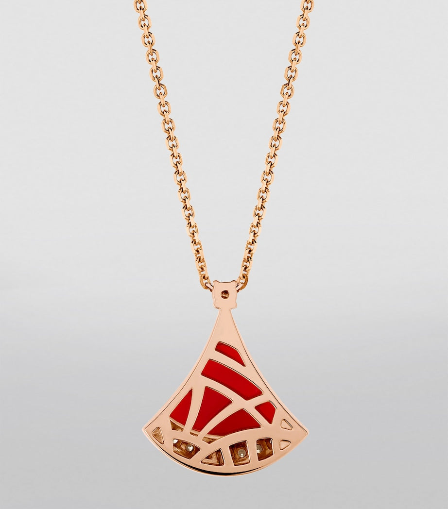 Rose Gold, Diamond and Carnelian Divas' Dream Necklace