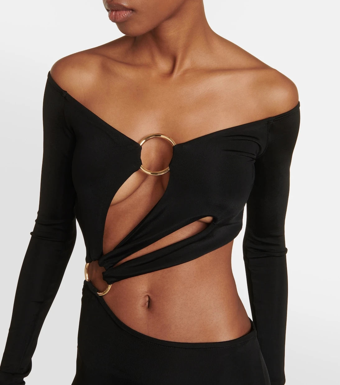 Louisa Ballou - Cutout jersey maxi dress