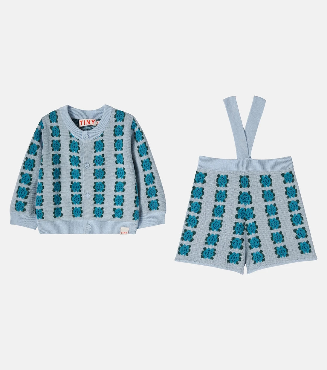 Tinycottons - Baby floral cotton cardigan