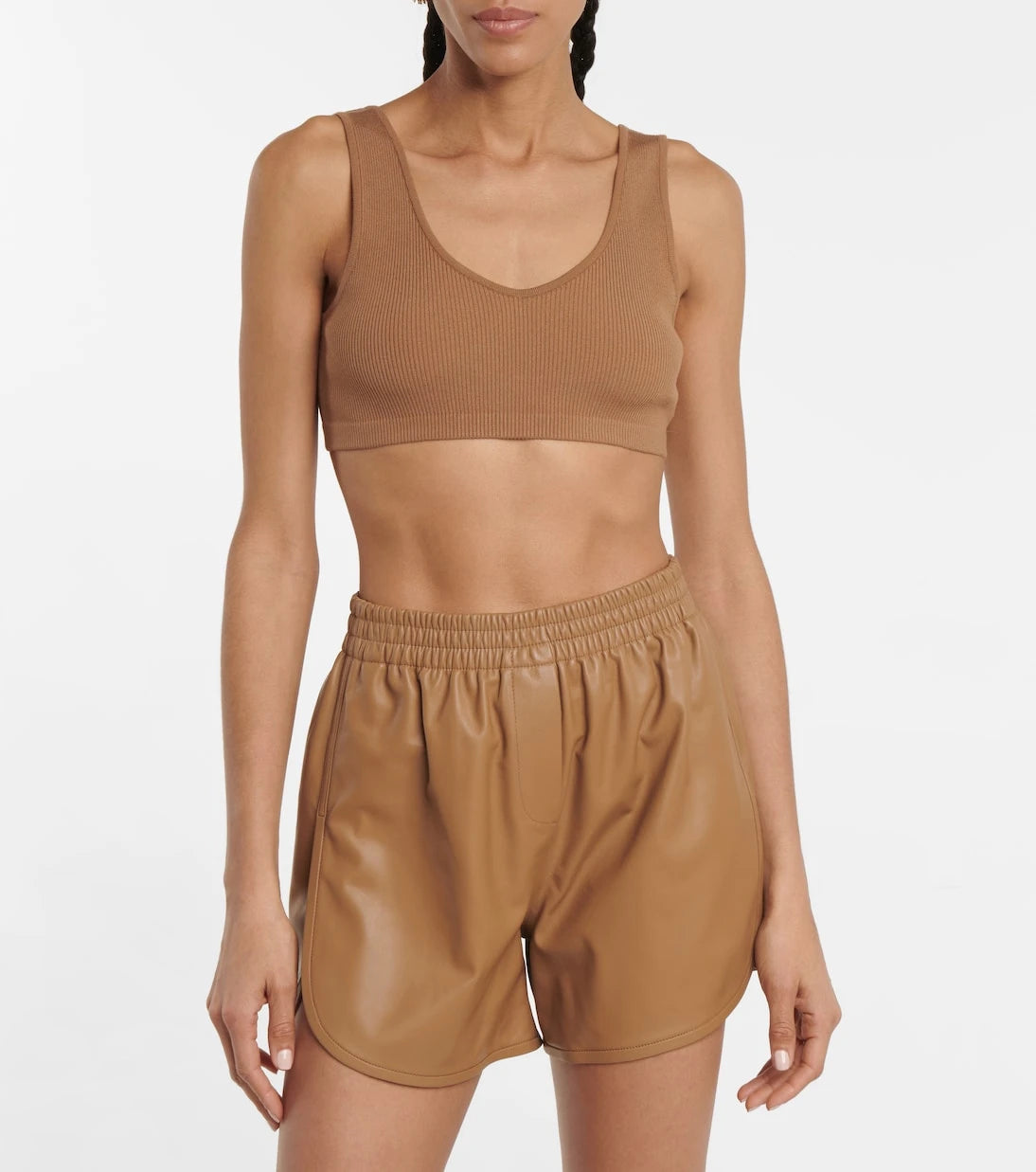 Zeynep Arçay - Ribbed-knit crop top