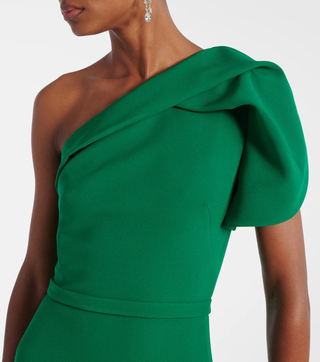 Safiyaa - One-shoulder crêpe gown
