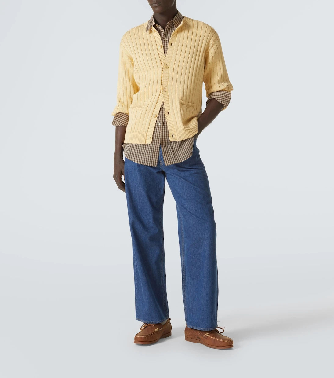 Auralee - Ribbed-knit cotton cardigan