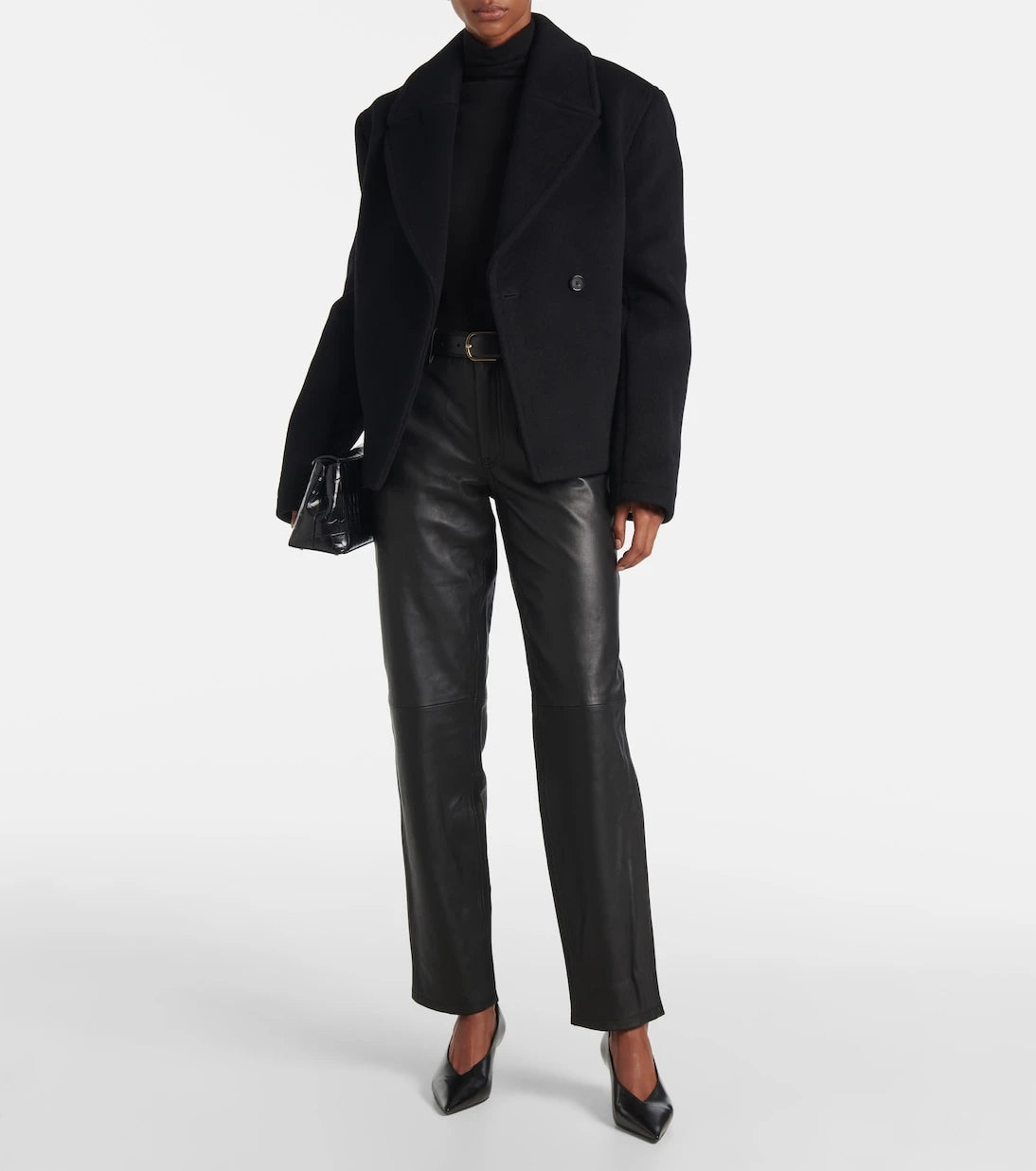 Toteme - Cropped wool-blend peacoat