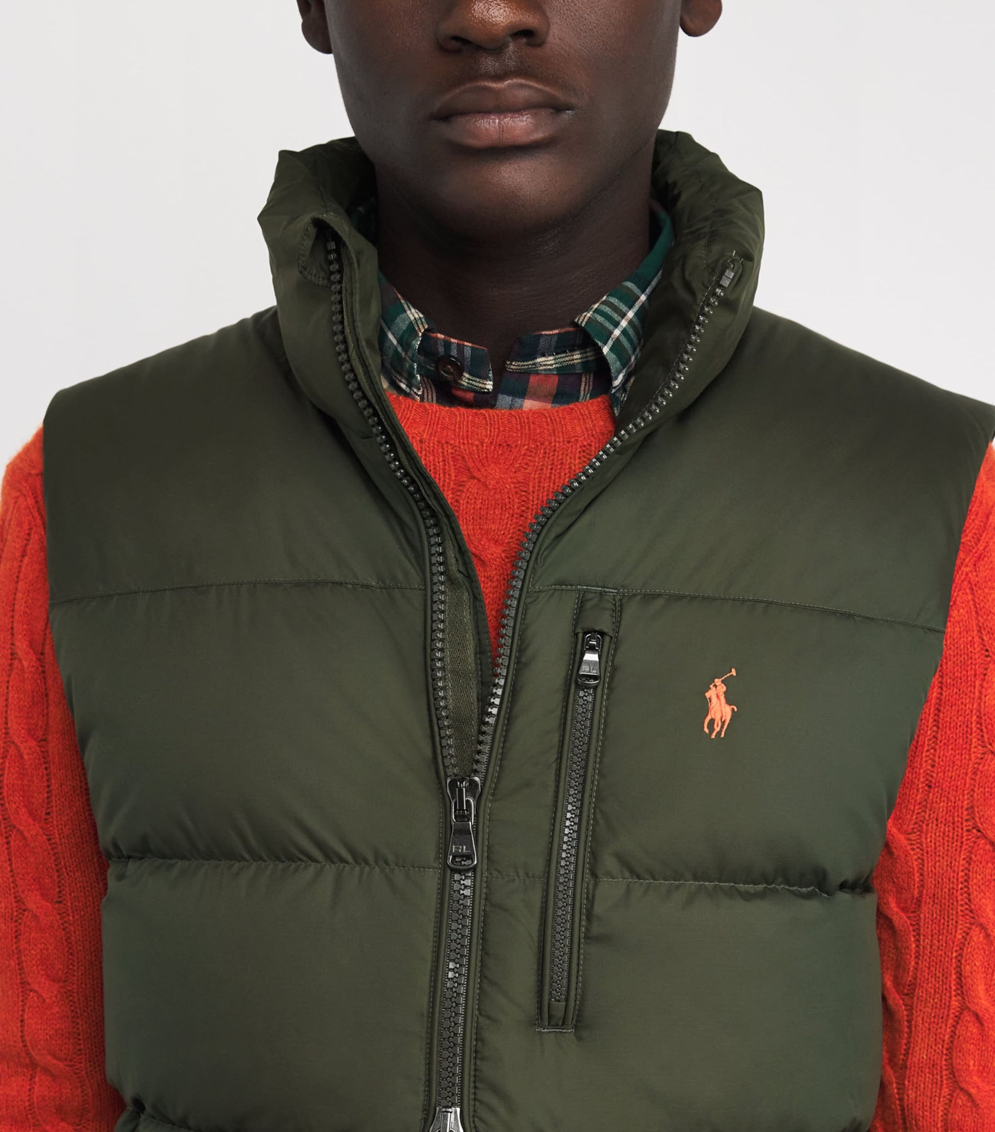 Polo Ralph Lauren Green Down Gorham Gilet