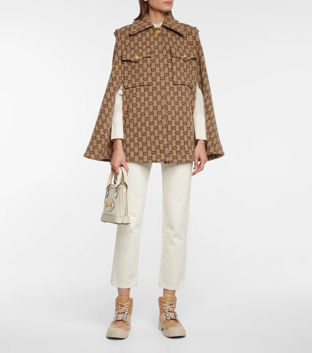 Roger Vivier - حذاء الكاحل Viv Desert الجلدي