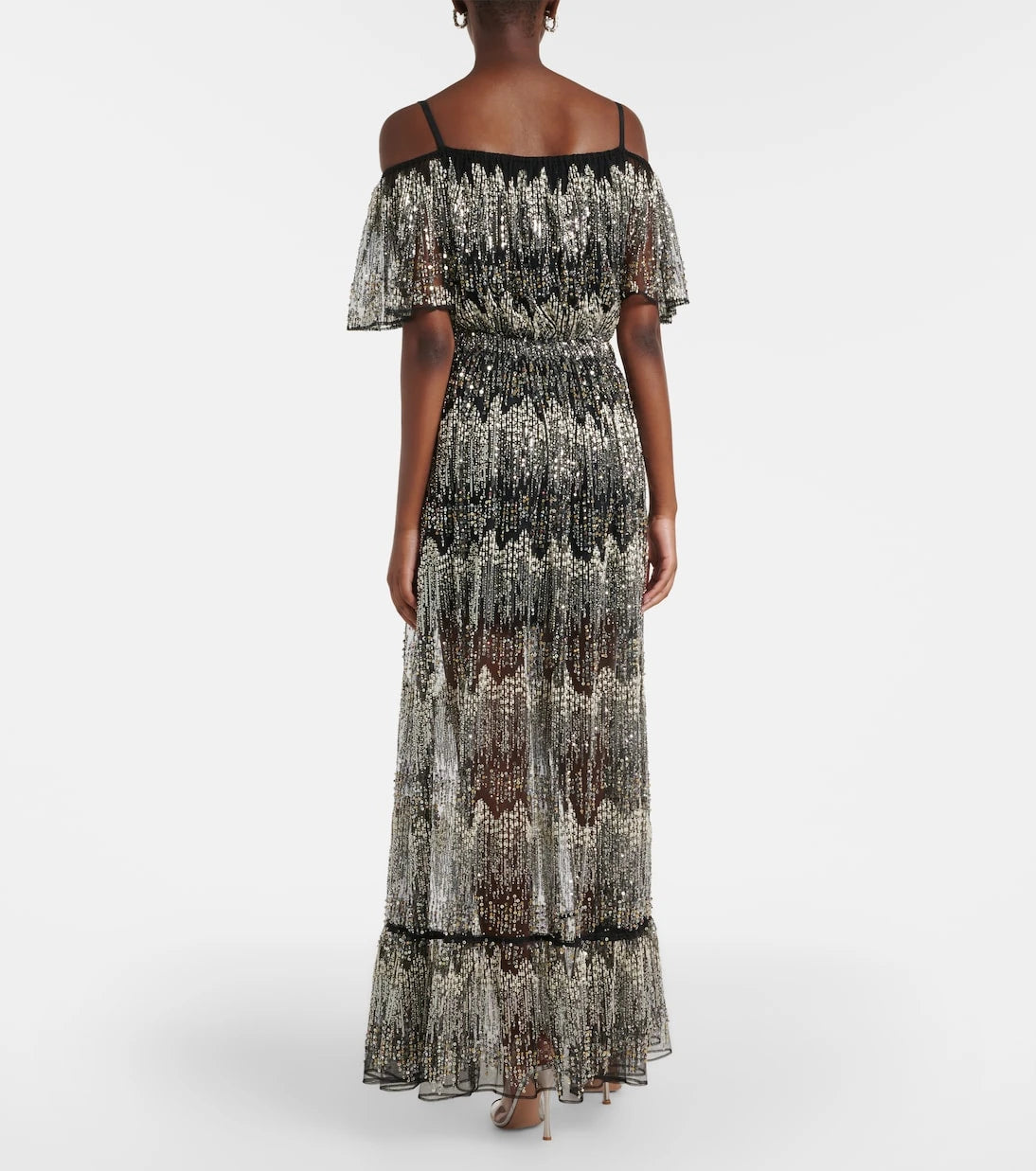 Rabanne - Embellished off-shoulder gown