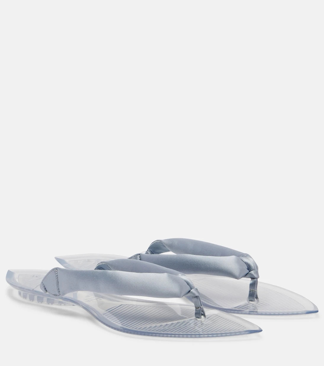 Alaïa - Invisible satin thong sandals