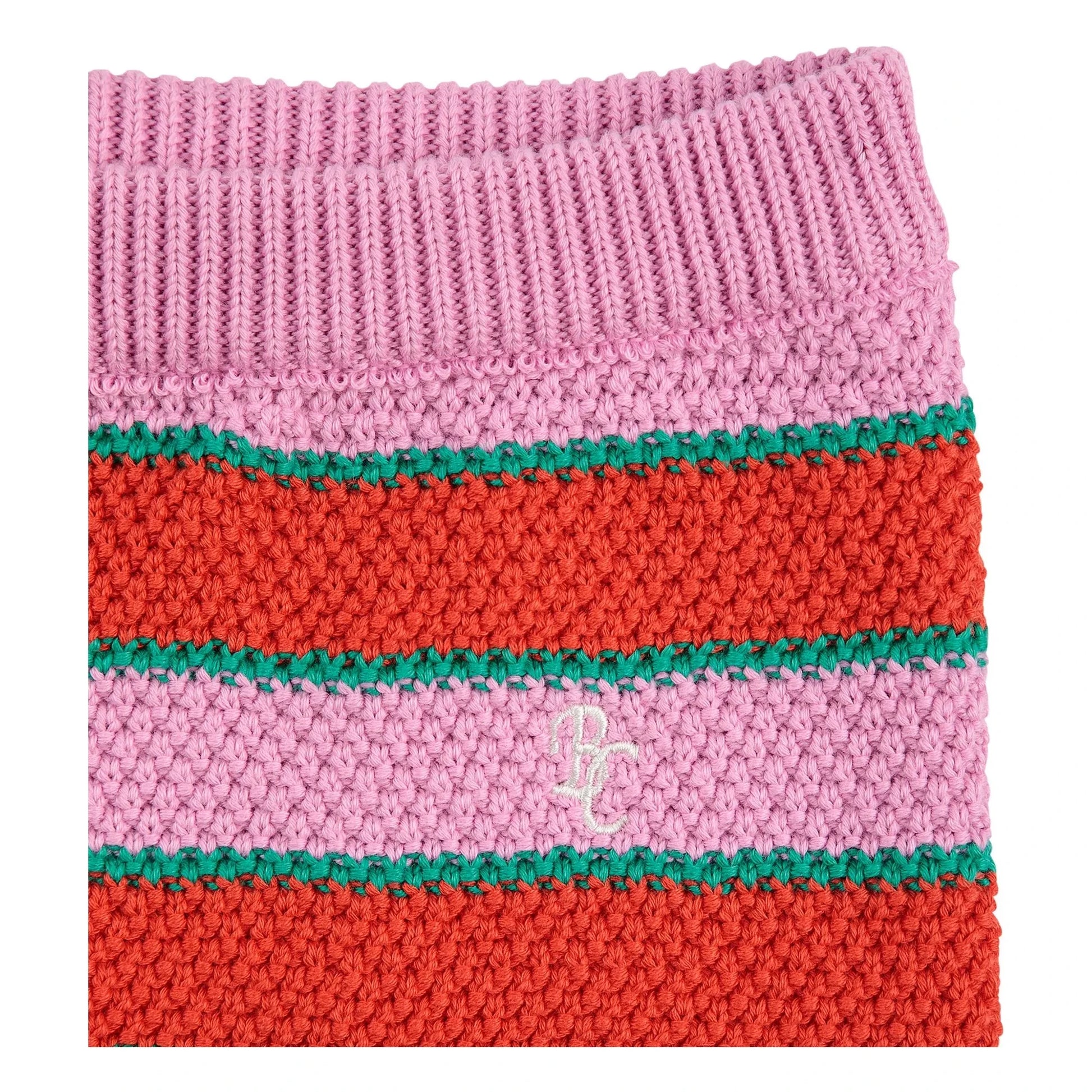 Bobo Choses - Organic cotton striped shorts | Pink